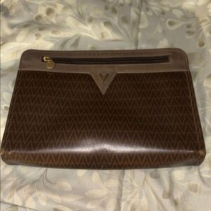 GUC Mario Valentino Brown Clutch